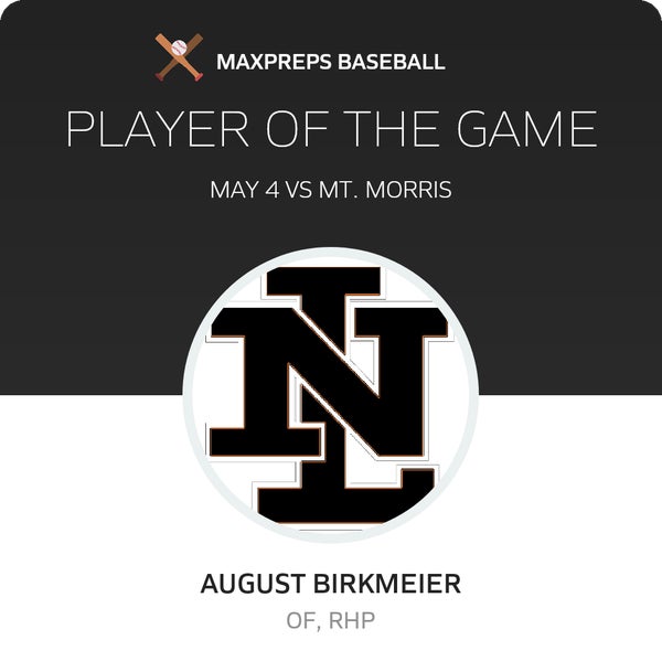 #23 August Birkmeier Player of the Game badge