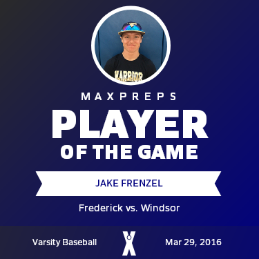 #10 Jake Frenzel Player of the Game badge