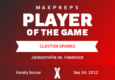 #10 Clayton Sparks Player of the Game badge