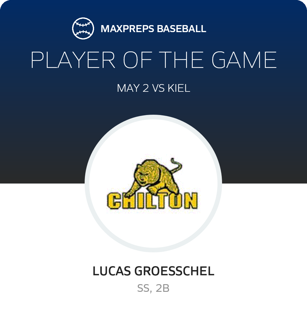 #9 Lucas Groesschel Player of the Game badge