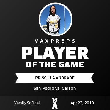 #23 Priscilla Andrade Player of the Game badge