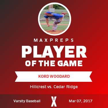 #21 Kord Woodard Player of the Game badge