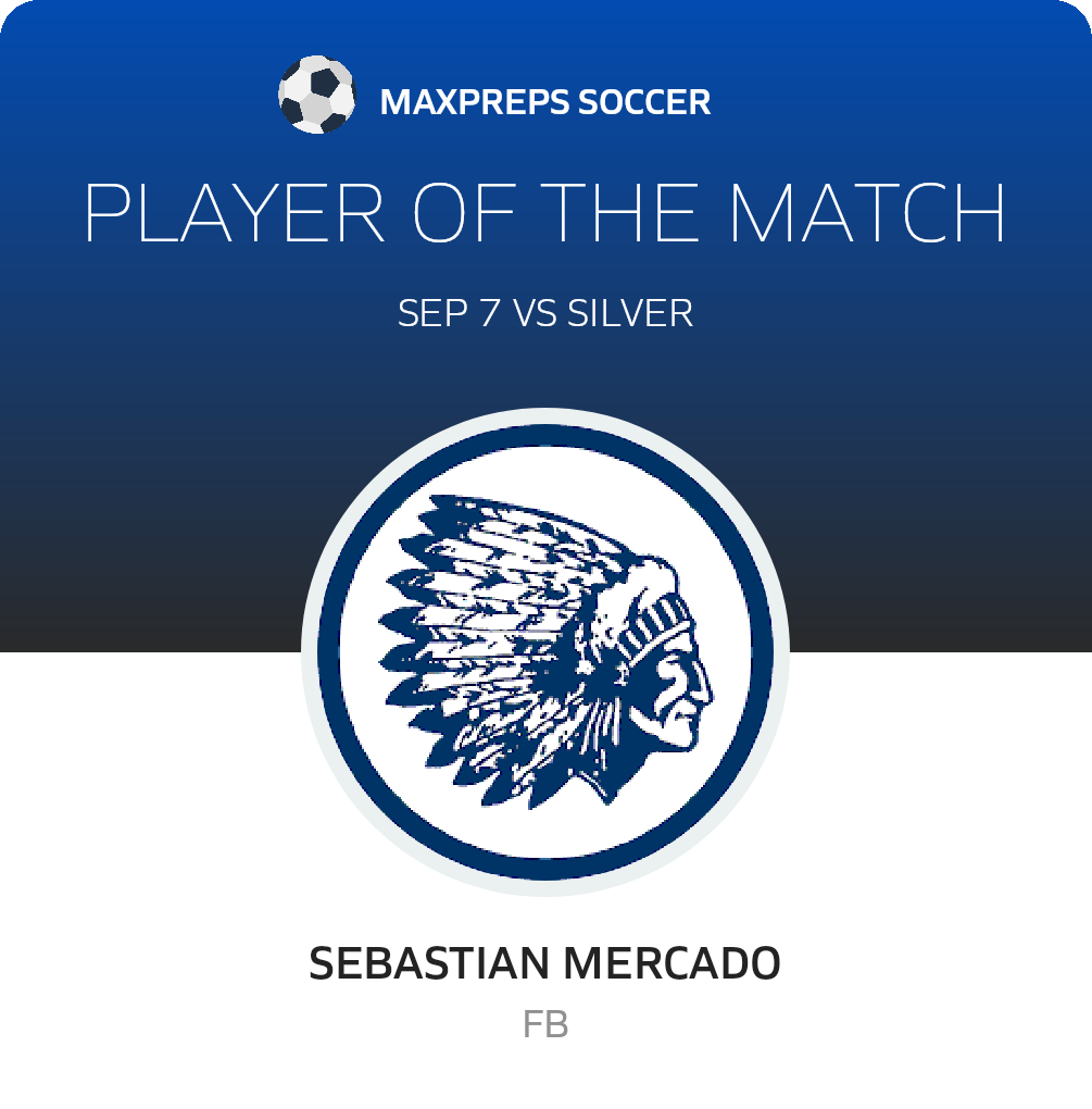 #5 Sebastian Mercado Player of the Game badge
