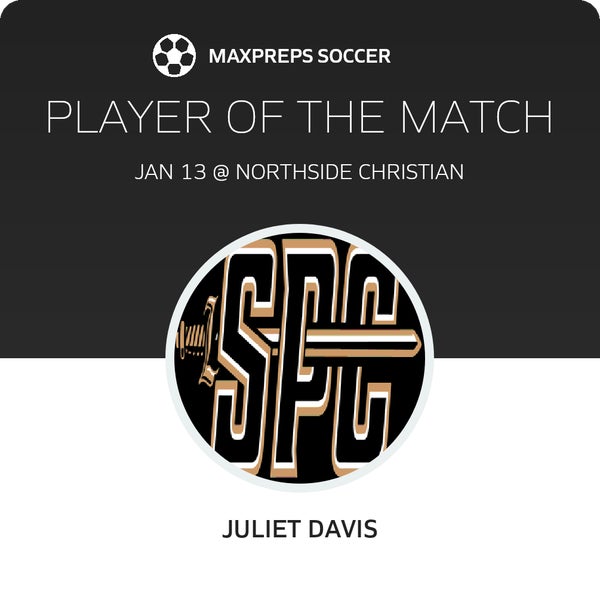 #4 Juliet Davis Player of the Game badge