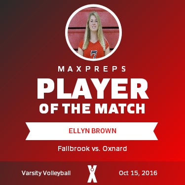 #7 Ellyn Brown Player of the Game badge
