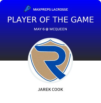 #9 Jarek Cook Player of the Game badge