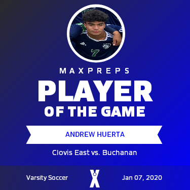 #7 Andrew Huerta Player of the Game badge