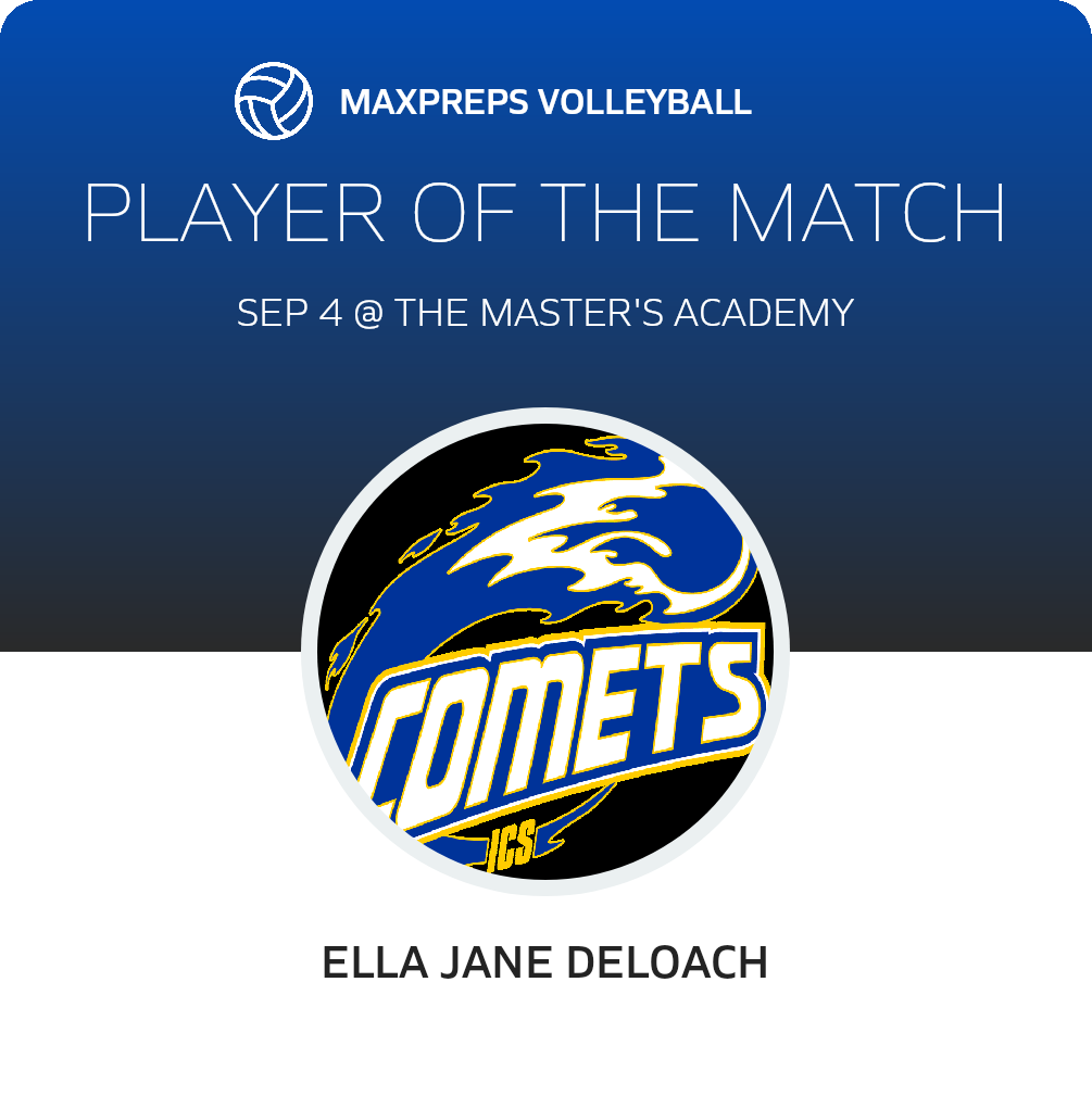 #23 Ella Jane DeLoach Player of the Game badge