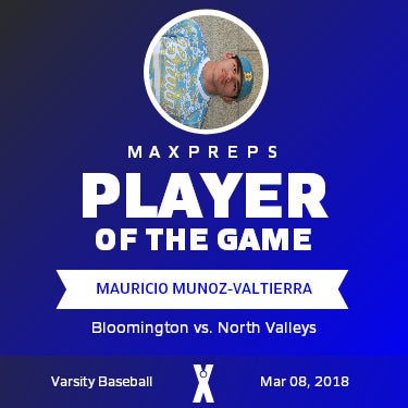 M. Munoz-Valtierra Player of the Game badge