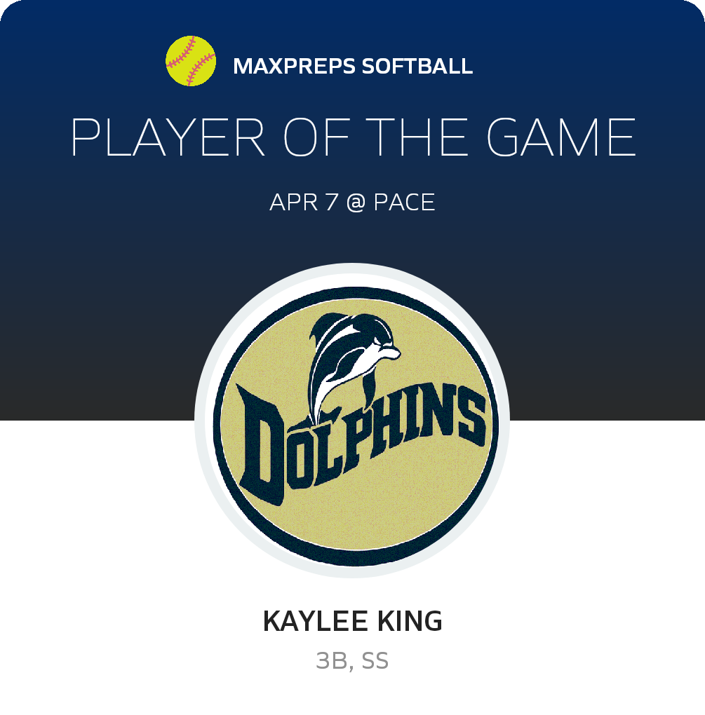 #7 Kaylee King Player of the Game badge