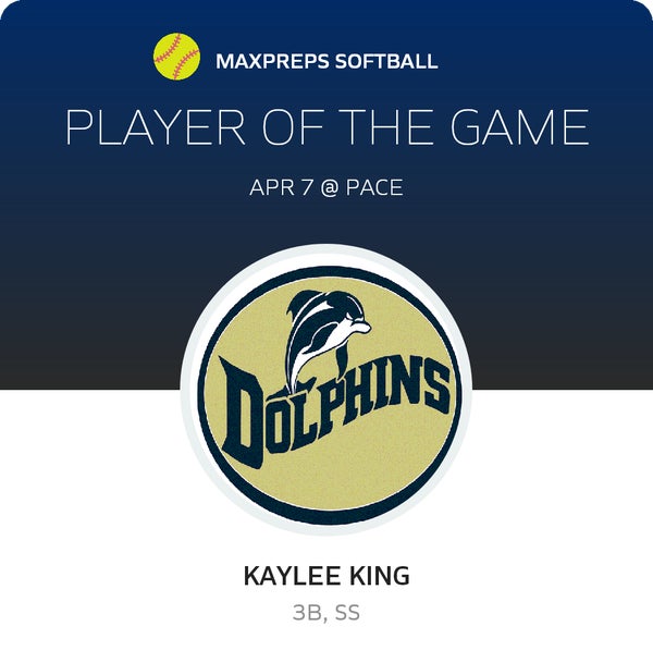 #7 Kaylee King Player of the Game badge