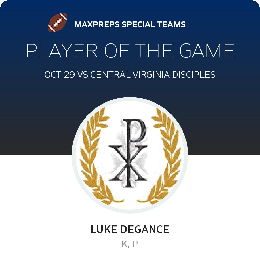 Central Virginia Disciples vs Northern Virginia HomeSchool Football