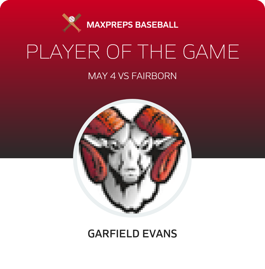 #23 Garfield Evans Player of the Game badge