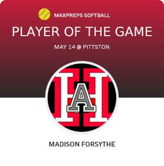 #27 Madison Forsythe Player of the Game badge
