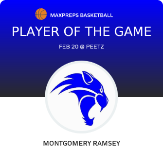 #24 Montgomery Ramsey Player of the Game badge