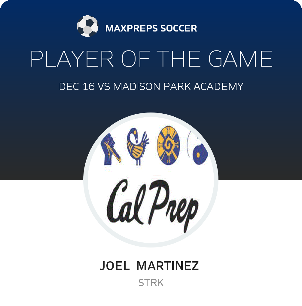 #18 Joel  Martinez  Player of the Game badge