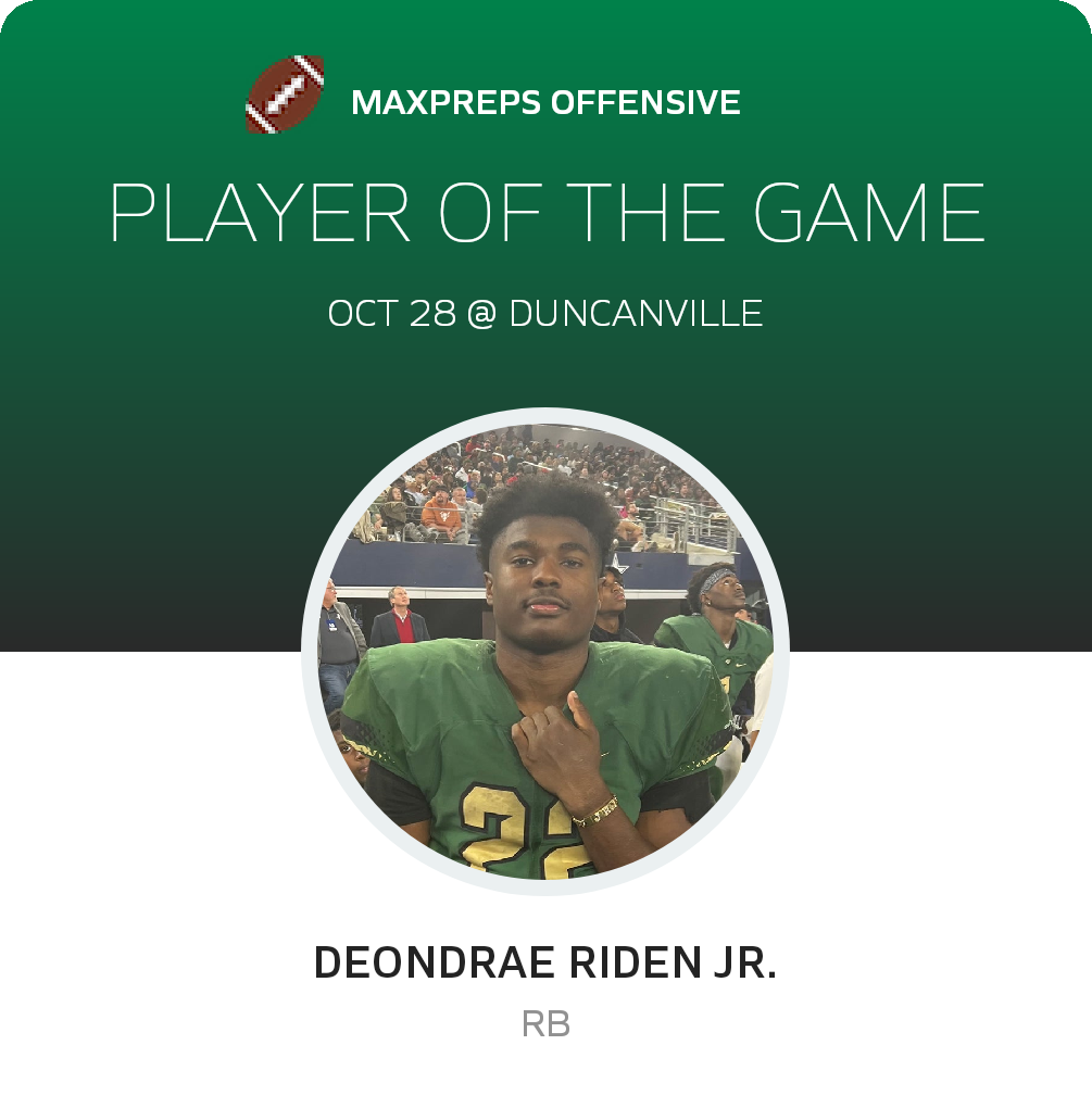DeSoto vs Duncanville Football 10/28/2022