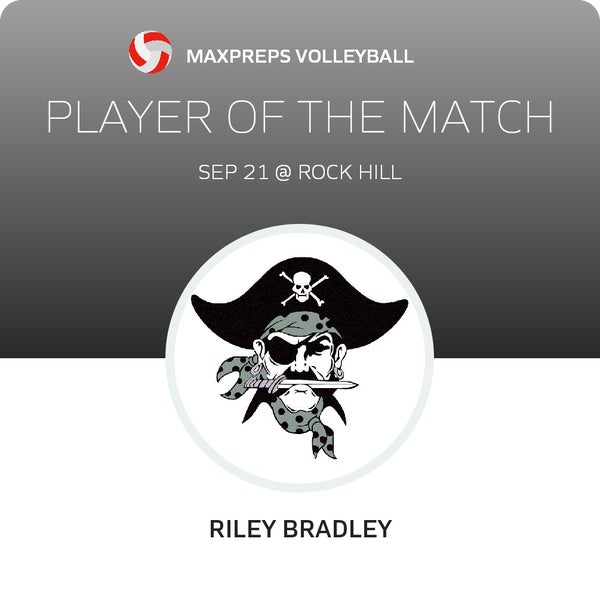 #10 Riley Bradley Player of the Game badge