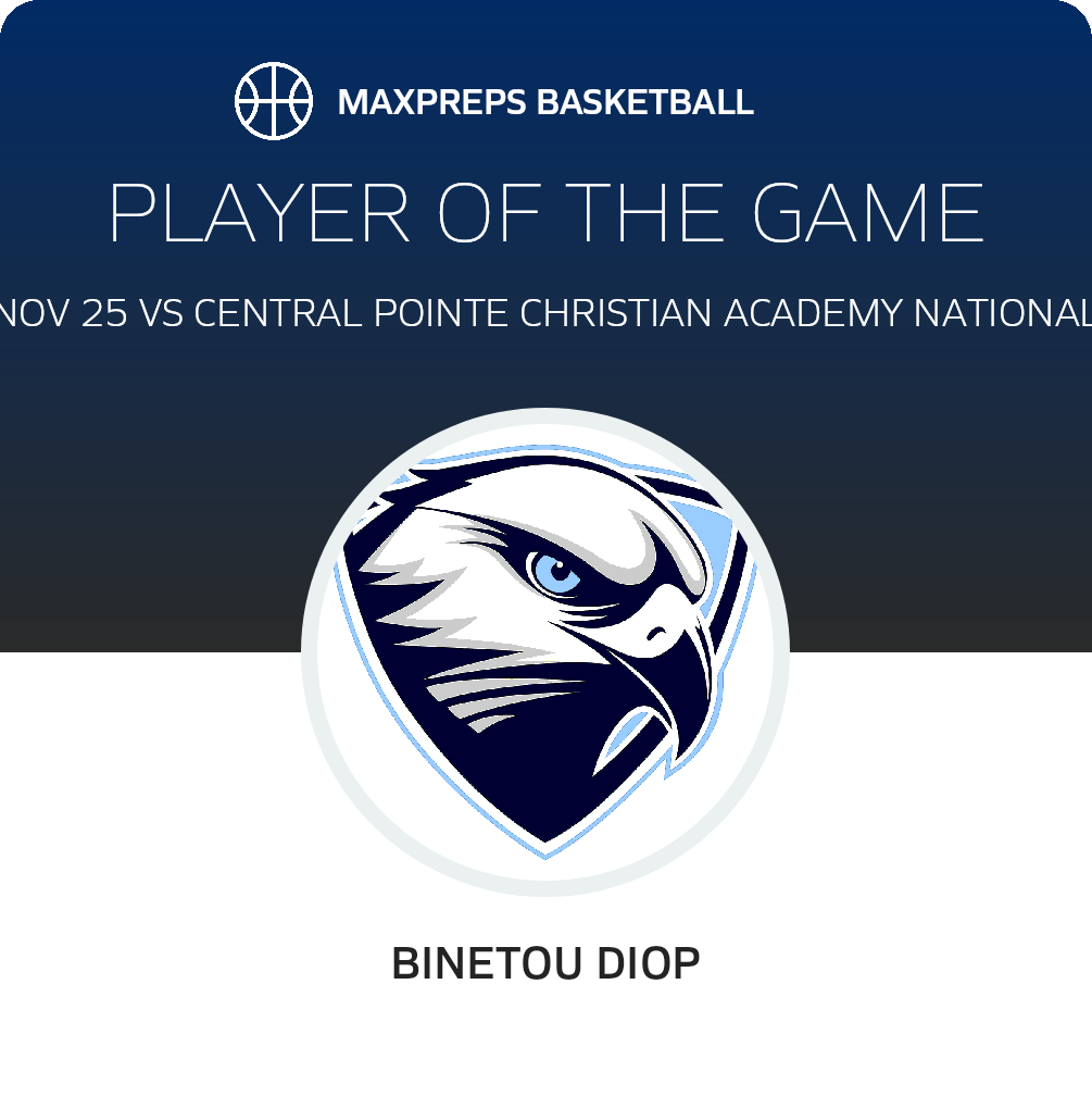 #10 Binetou Diop Player of the Game badge