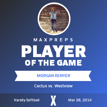 #2 Morgan Renyer Player of the Game badge