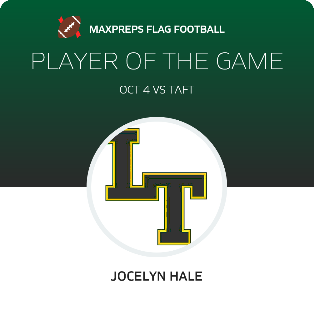 #21 Jocelyn Hale Player of the Game badge