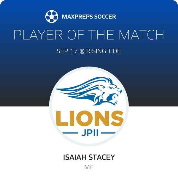 Max Rising St St. John Paul II vs Rising Tide | Soccer | 09/17/2026