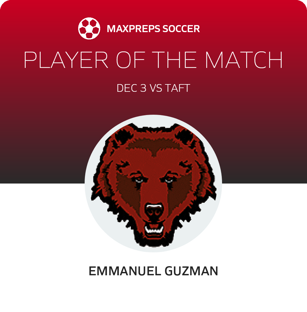 #10 Emmanuel Guzman Player of the Game badge