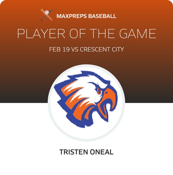 #7 Tristen ONeal Player of the Game badge