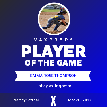 #20 Emma Rose Thompson Player of the Game badge