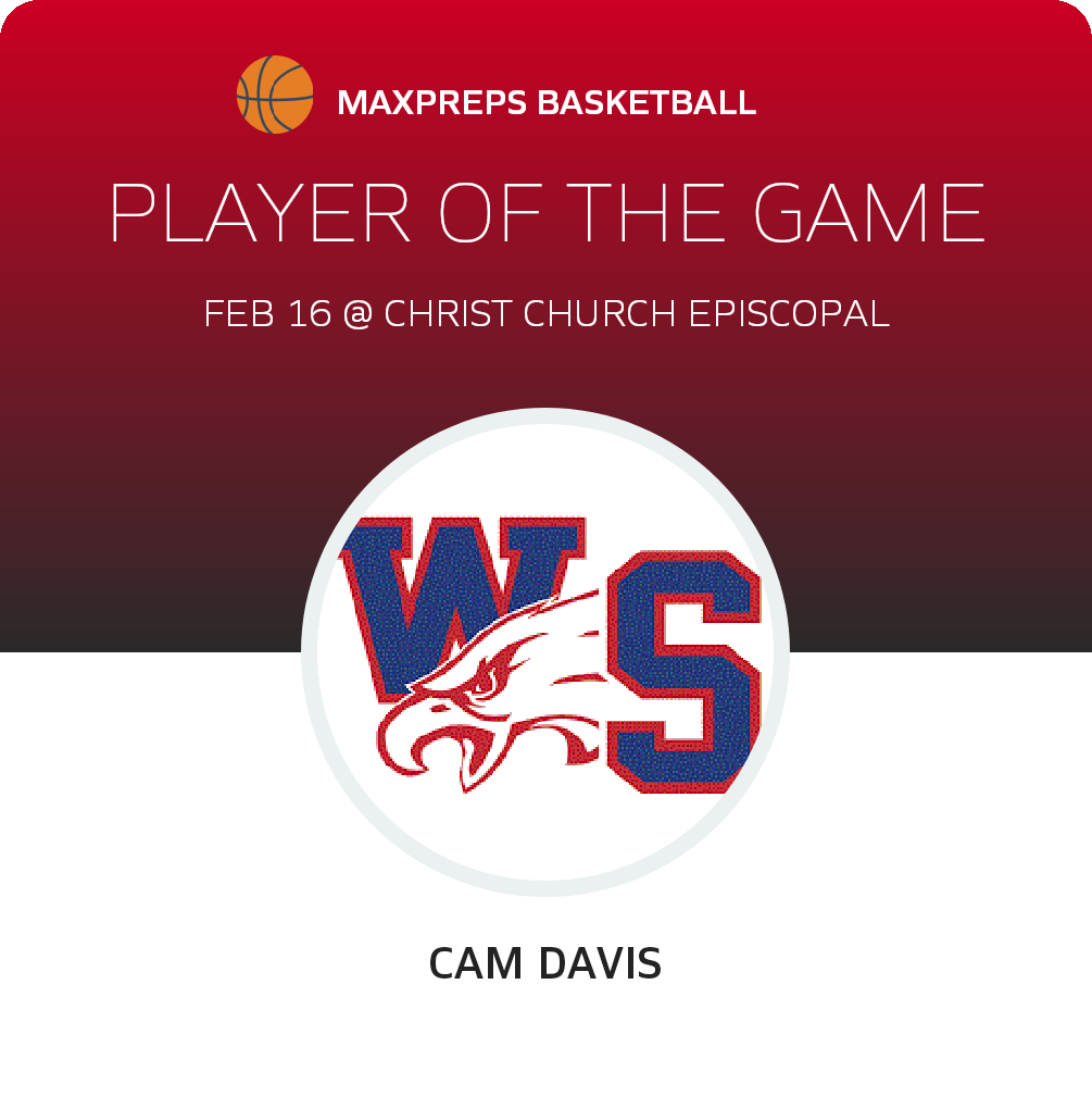 #11 Cam Davis Player of the Game badge