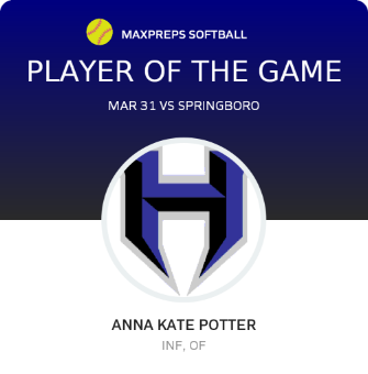 #5 Anna Kate Potter Player of the Game badge