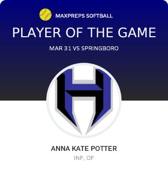 #5 Anna Kate Potter Player of the Game badge