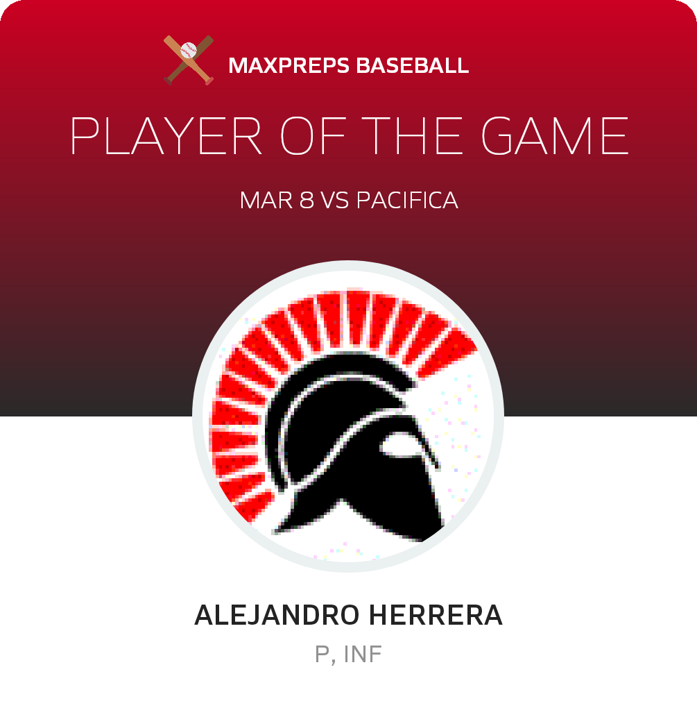 #24 Alejandro Herrera Player of the Game badge