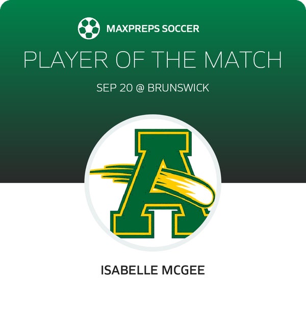 #19 Isabelle McGee Player of the Game badge
