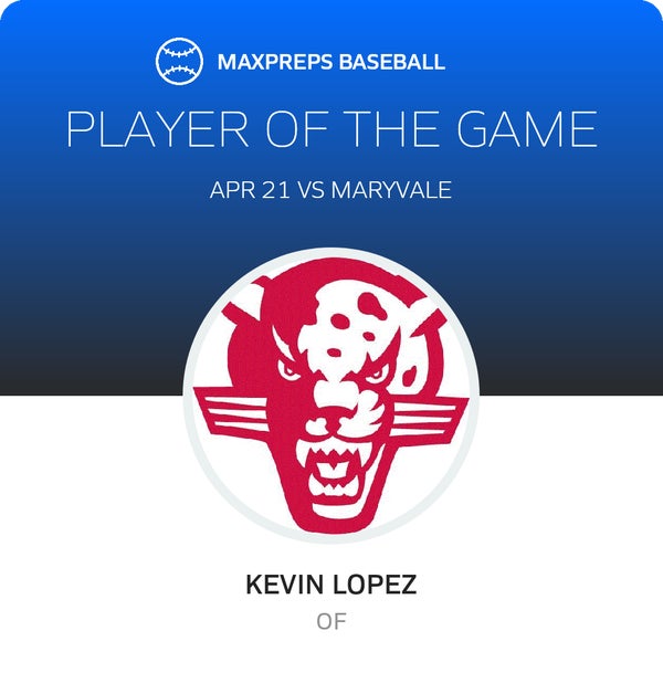 #17 Kevin Lopez Player of the Game badge
