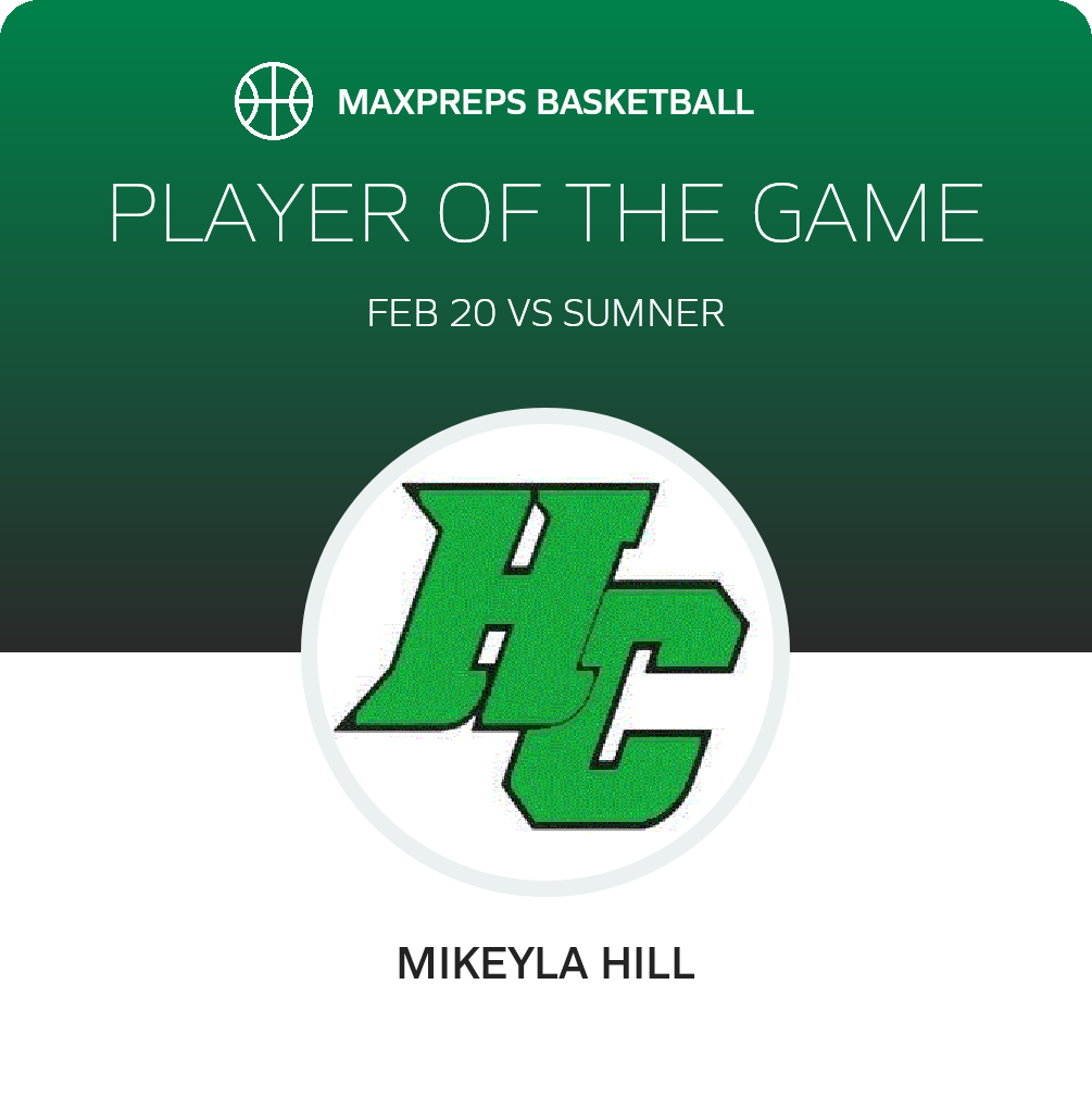 #12 Mikeyla Hill Player of the Game badge