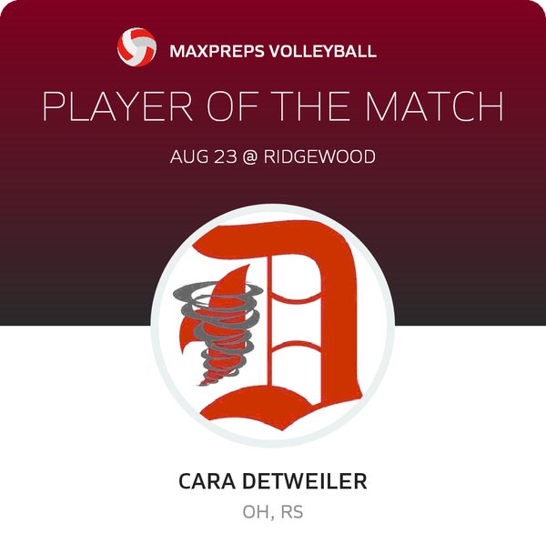 #11 Cara Detweiler Player of the Game badge