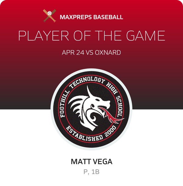 #25 Matt Vega Player of the Game badge