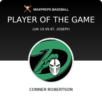 #7 Conner Robertson Player of the Game badge