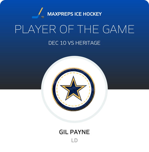 #54 Gil Payne Player of the Game badge