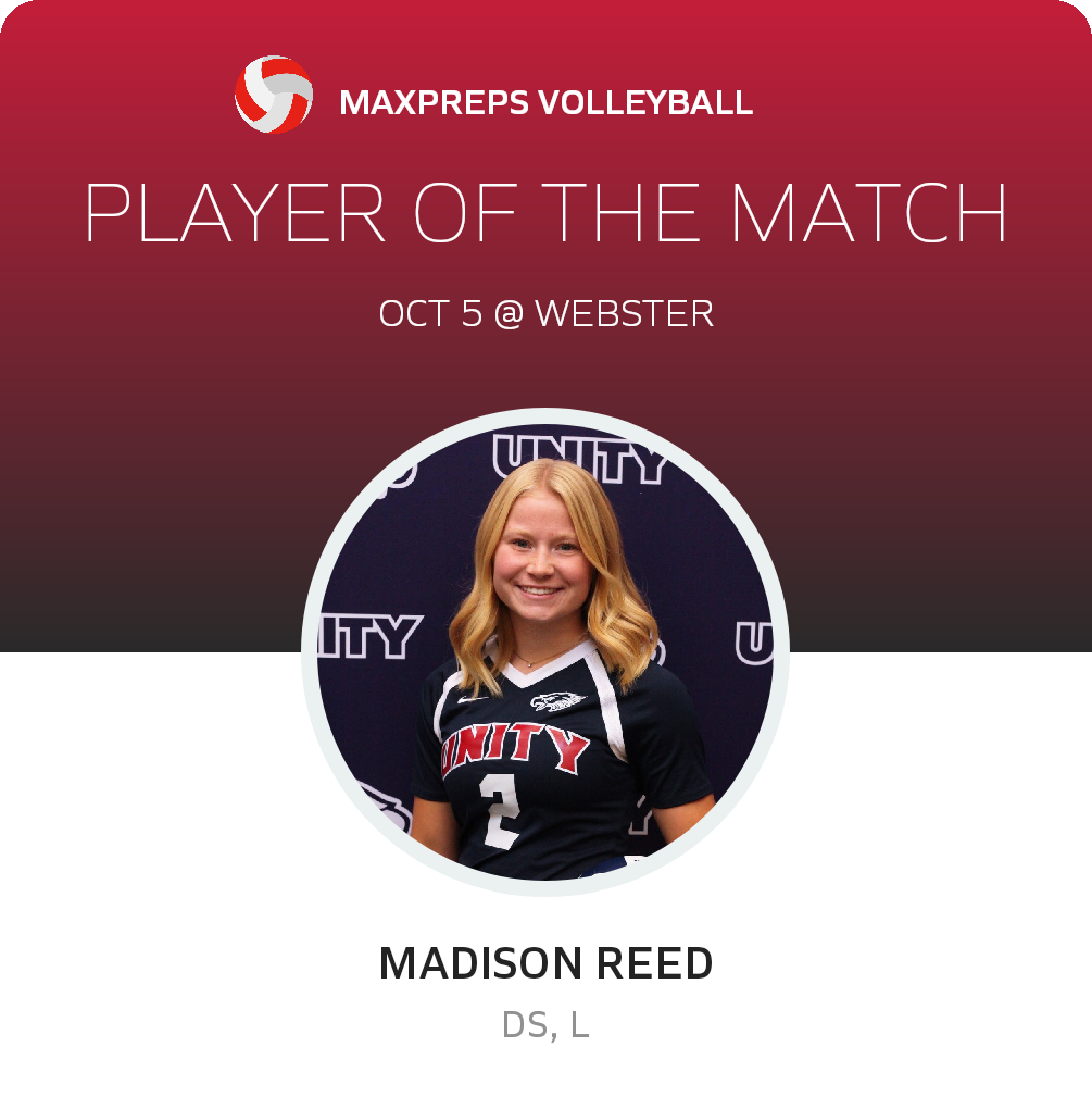 #2 Madison Reed Player of the Game badge