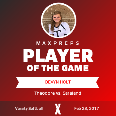 #4 Devyn Holt Player of the Game badge