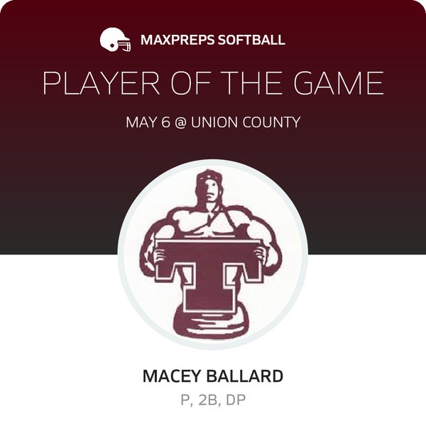 #4 Macey Ballard Player of the Game badge