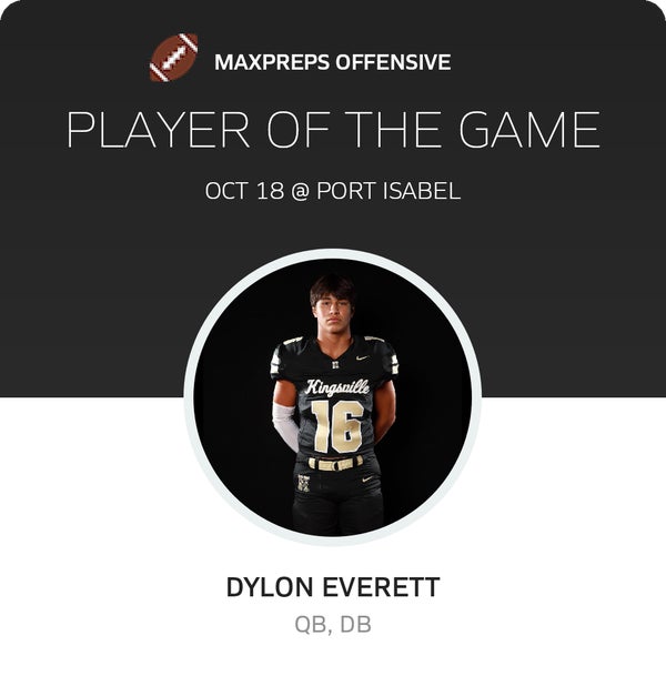 #16 Dylon Everett Player of the Game badge