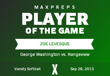 #9 Zoe Levesque Player of the Game badge