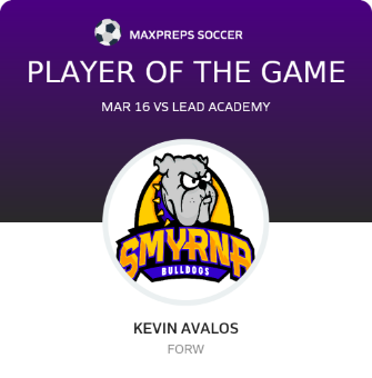 #2 Kevin Avalos Player of the Game badge