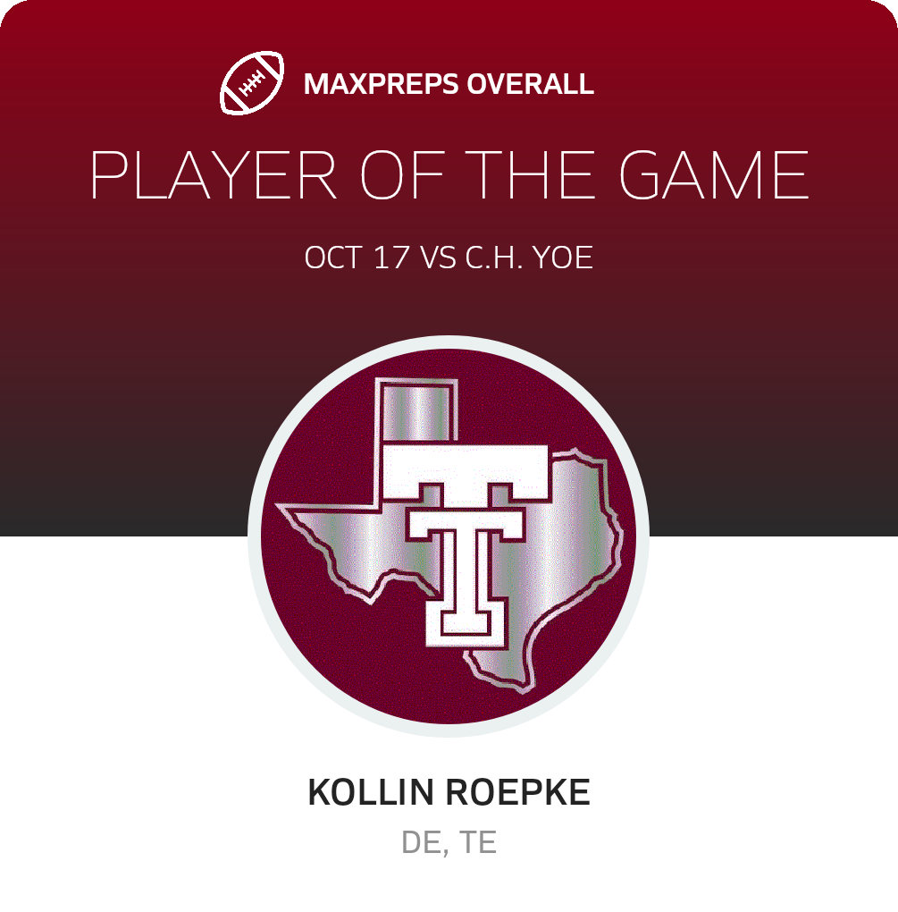 #88 Kollin Roepke Player of the Game badge