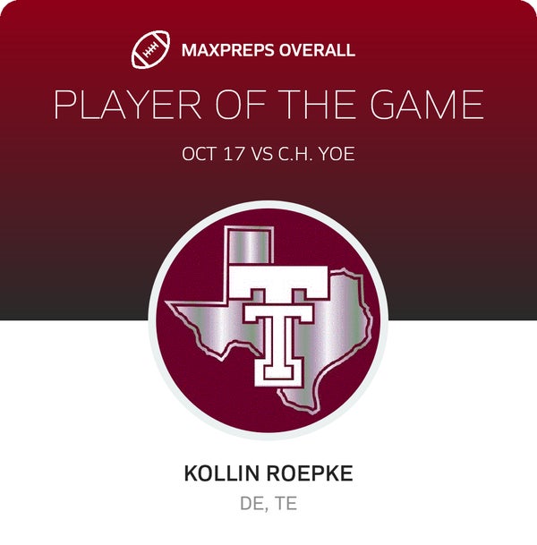 #88 Kollin Roepke Player of the Game badge