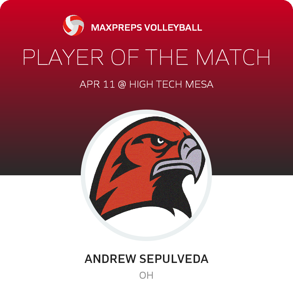 #11 Andrew Sepulveda Player of the Game badge