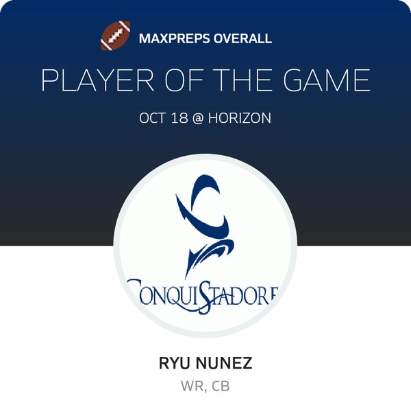 #2 Ryu Nunez Player of the Game badge